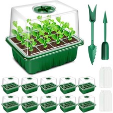 Komplettes Anzucht Set mit 120 Zellen und 20 Pflanzenetiketten für Gartenfreunde
