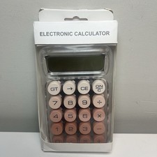 Electronic Calculator With Colored Number Pads
