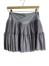 Blogilates Women's Large Lilac Purple Ballerina Skorts Skirt Ruffles Activewear
