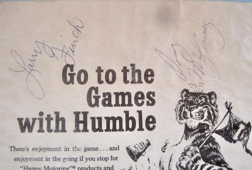 1973 MVC SEC All Star Basketball Program 1st Memphis Mid South Sign Larry Finch - Picture 3 of 7