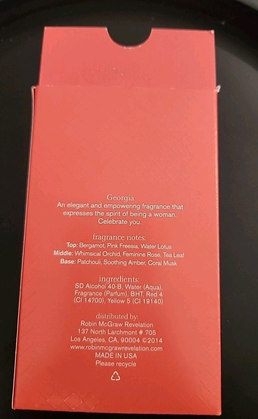 Georgia eau de parfum perfume By Robin Mcgraw 1.7 Oz EDP In Box