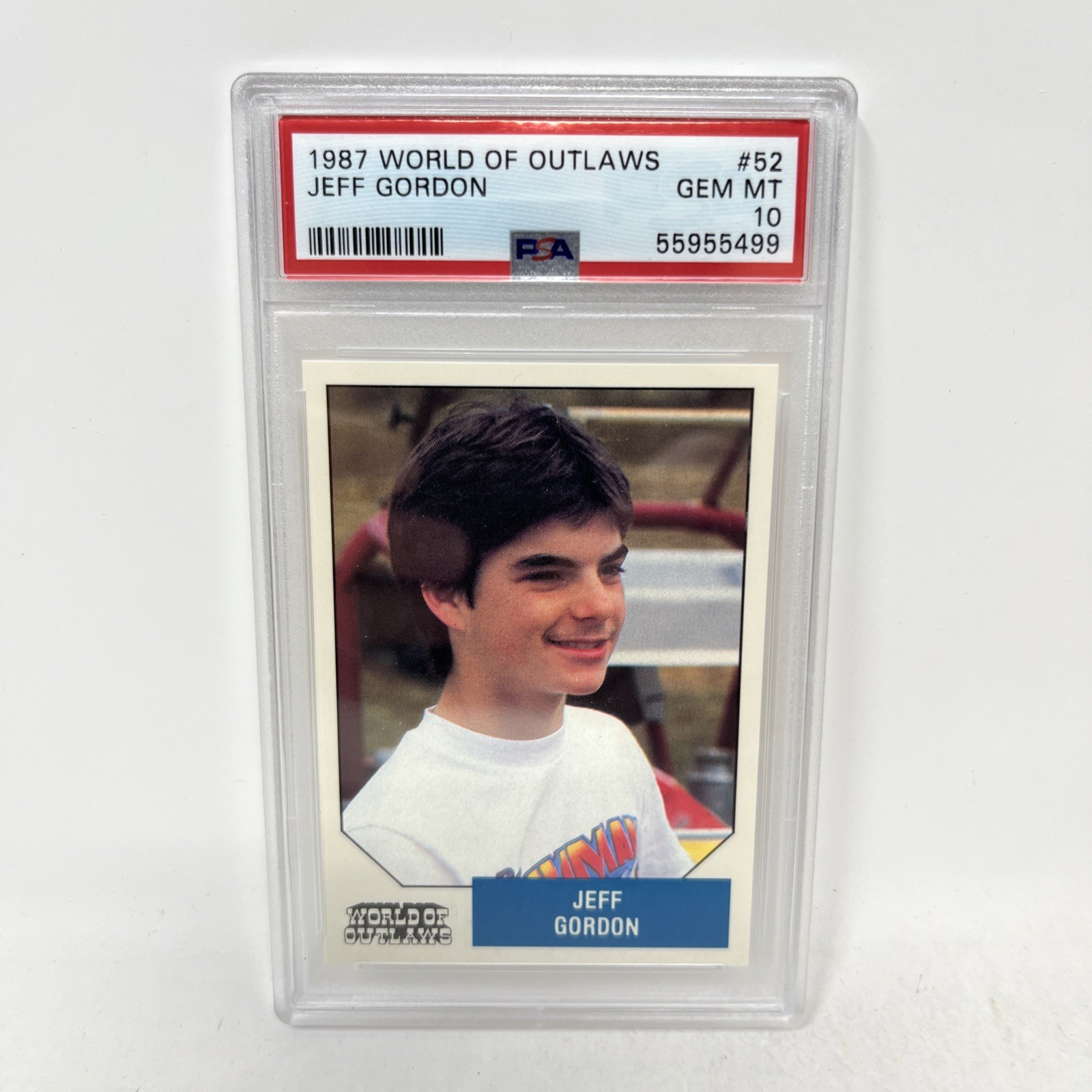Jeff Gordon 1987 World of Outlaws Rookie CARD RC #52 PSA 10 Gem Mint NASCAR