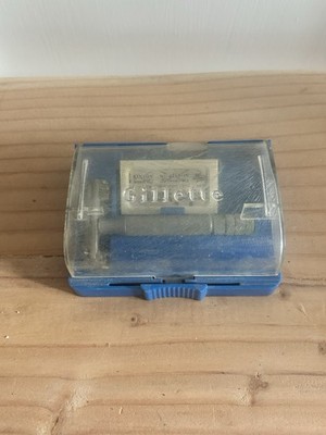 Vintage 1954 Gillette Z-1 TTO Super Speed DE Safety Razor + 1 Blade