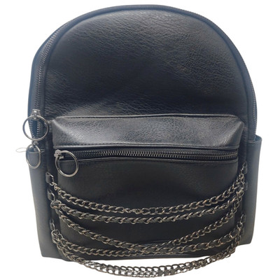 Hot Topic Black Chain Mini Backpack