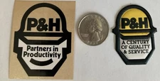 Vintage Mining Decals P&H Coal Company Norton VA Lot Of 2