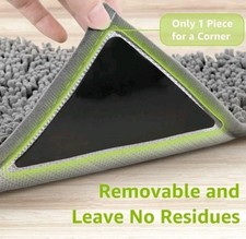 Rabenda 12 Pcs Grippers for Rugs, Non Slip Rug Pads for Hardwood Floors NEW