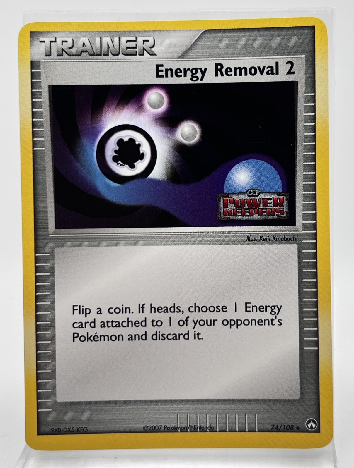 Energy Removal 2 74/108 Reverse Holo Stamped Pokémon Card Power Keepers 2007 LP
