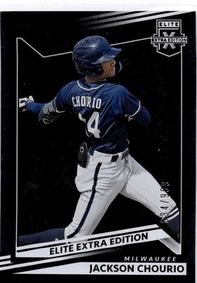 2022 Jackson Chourio Panini Elite Extra Edition 144 # /999