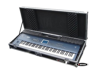 ODYSSEY CASES FZKB88W FLIGHT ZONE RUGGED 88 NOTE KEYBOARD CASE W ROLING WHEELS
