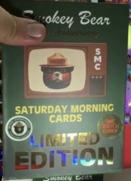 Saturday Morning Cartoons Smokey Bear Sketch Original Art 1/1 Signed by Artist