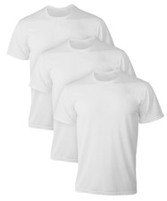 Hanes Men's Undershirts T-Shirt Pack, 3-Pack X-Temp Moisture-Wicking Sz XL White