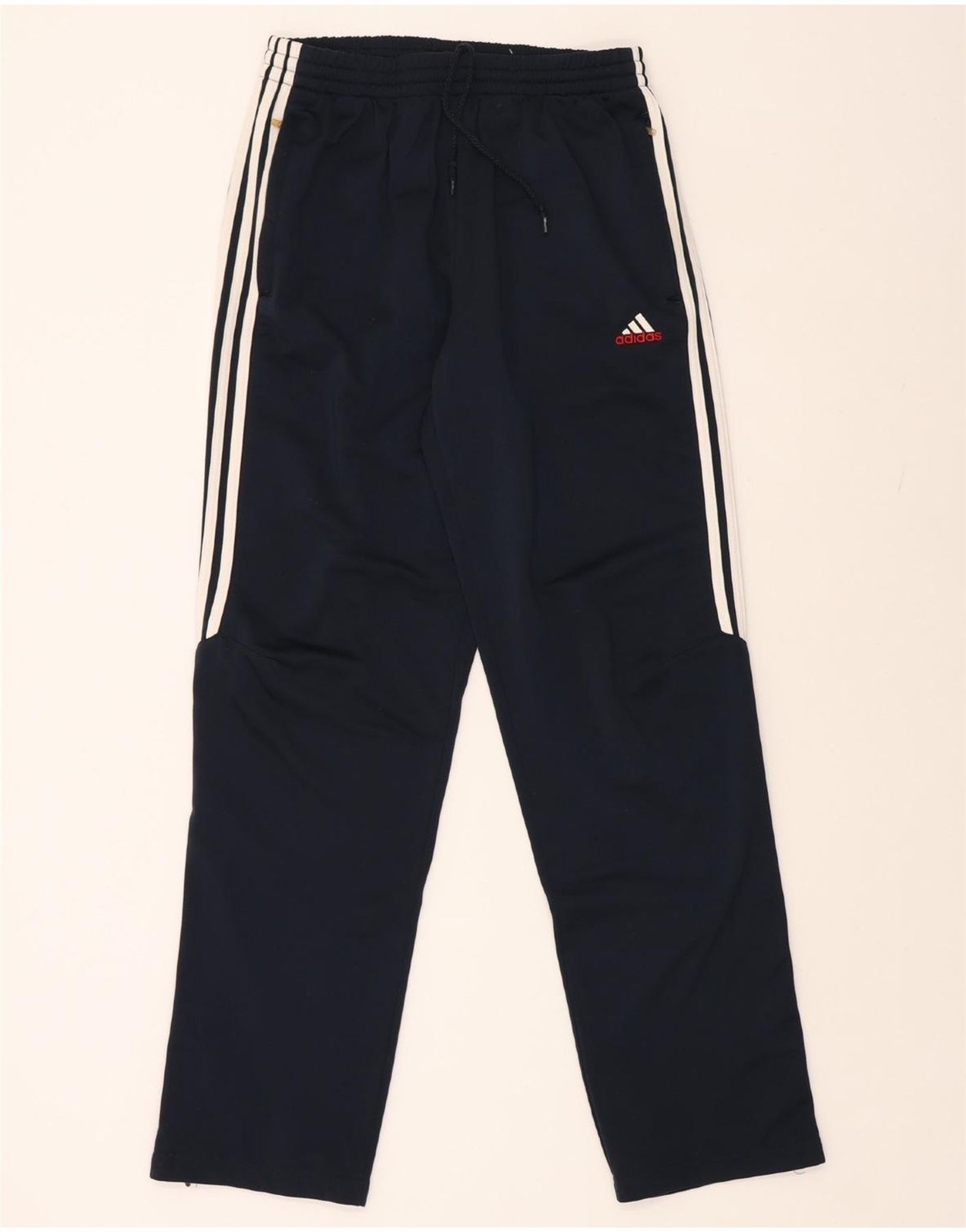 ADIDAS Mens Tracksuit Trousers Large  Navy Blue Polyester AK05