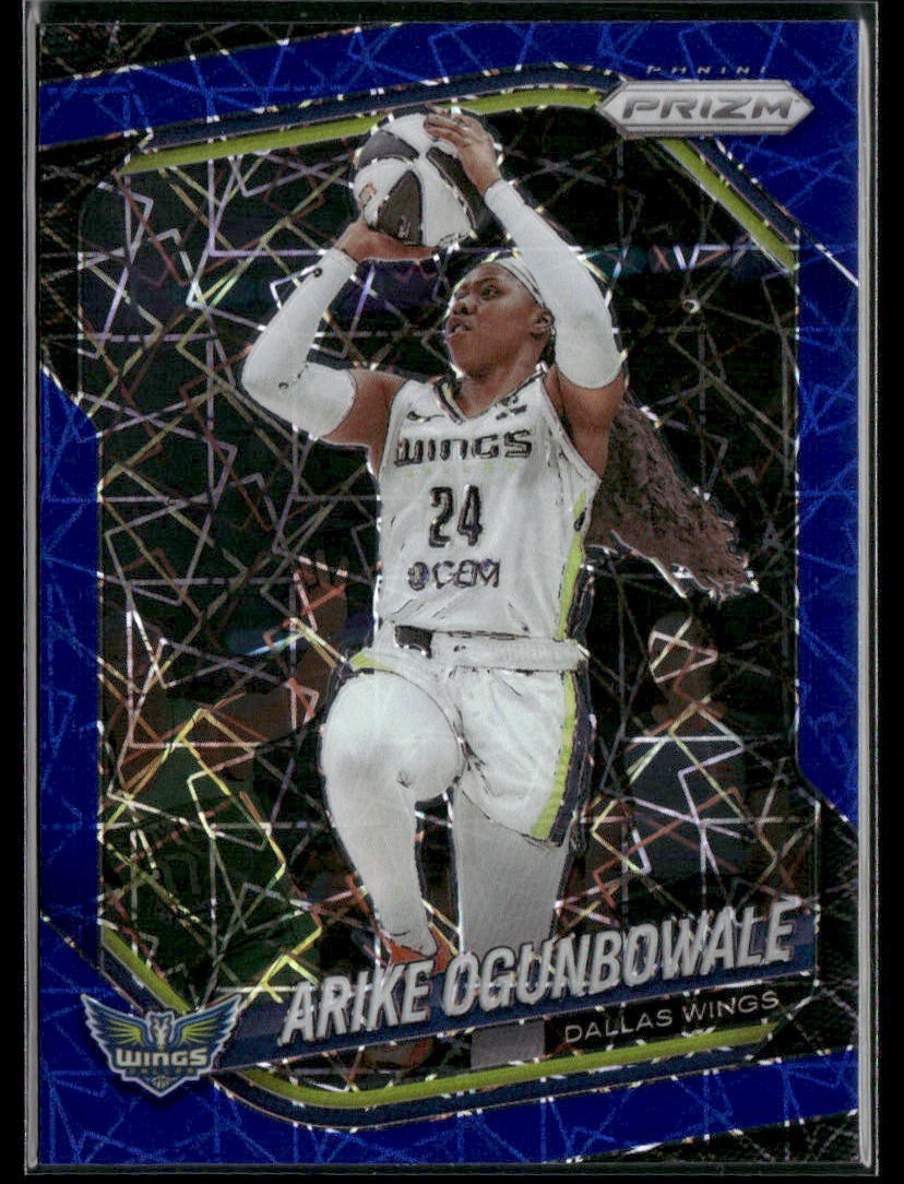 2025 Panini Prizm WNBA #73 Arike Ogunbowale Blue Velocity Prizms