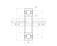 6000-C - Fag | 10X26X8 Mm | 60.. Rillenkugellager