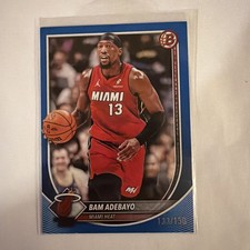Bam Adebayo 2025 Bowman Chrome Blue /150 #89 SP Serial #133 Miami Heat 🔥