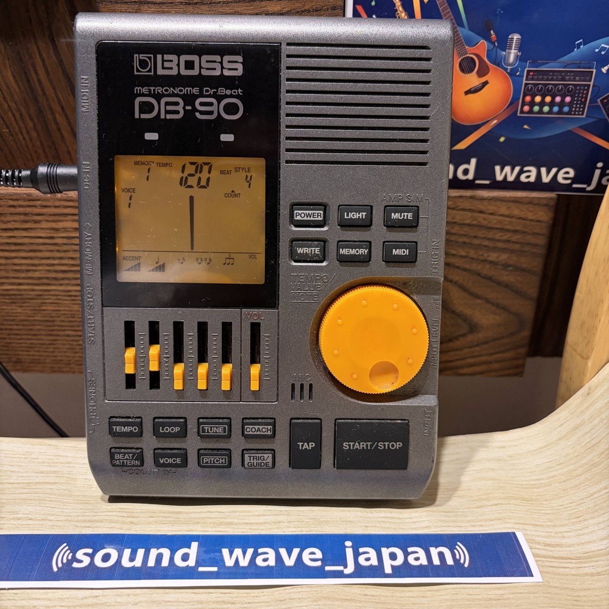 ギター DB-90 BOSS METRONOME Dr.Beat BOSS DB-90 Dr Beat Metronome Digital Rhythm Trainer Tested Working