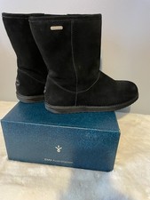 EMU Australia Paterson Lo Black Boots Waterproof Lightly Worn Boxed