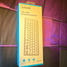 Anker Ultra Slim Bluetooth Keyboard White/Gray English QWERTY Layout