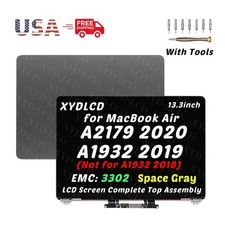 13.3'' for MacBook Air A2179 2020 LCD Screen Complete Assembly Screen Space Gray