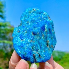 120G Natural Blue Apatite Crystal Quartz Rough Rock Mineral Specimen Healing