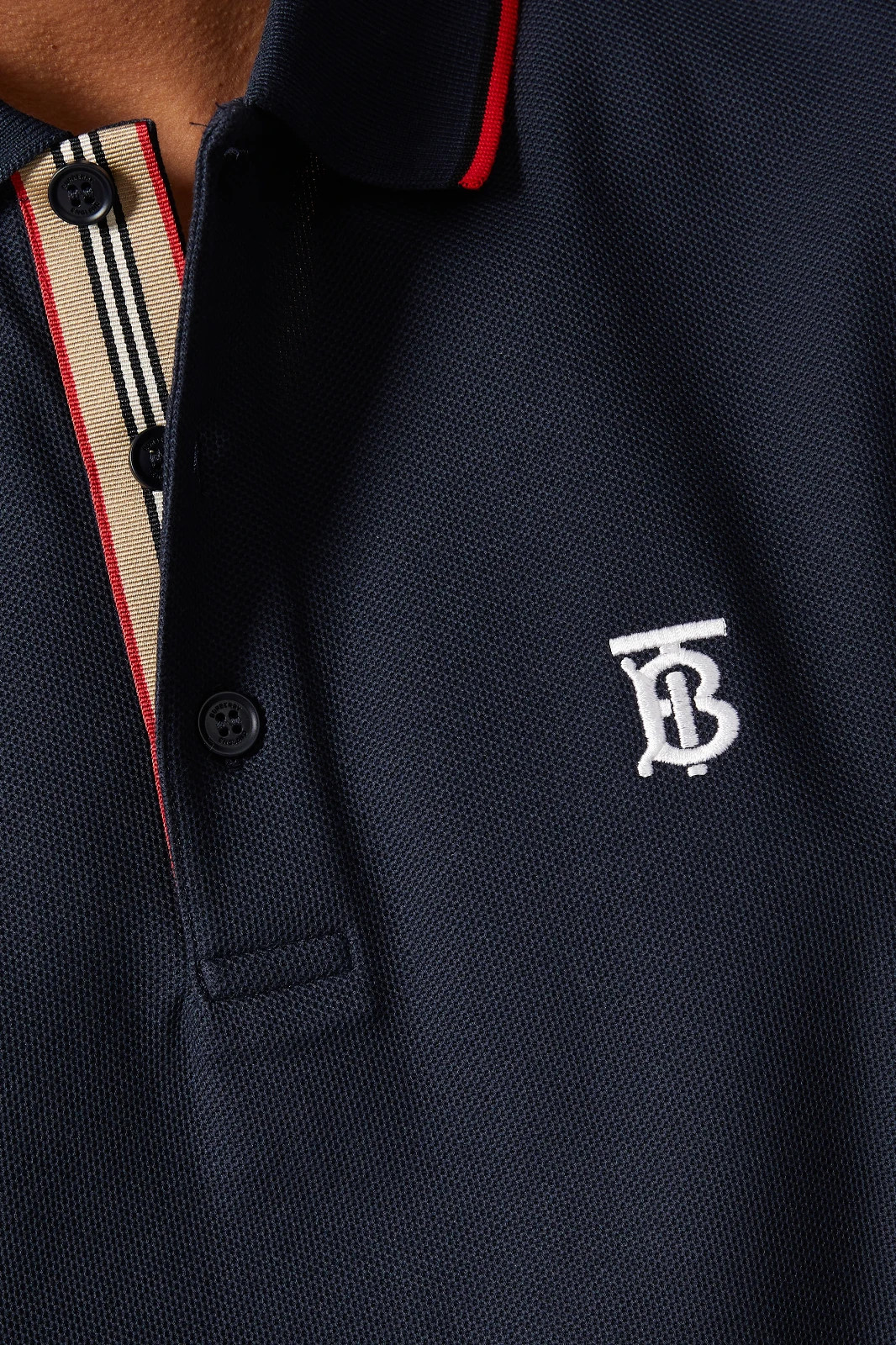 Men Burberry Polo Shirt Pullover Walton Navy Blue Size US48 3XL XXXL image 4
