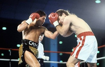 Hector Camacho Lands A Punch Against Raul Torres OLD BOXING PHOTO 1