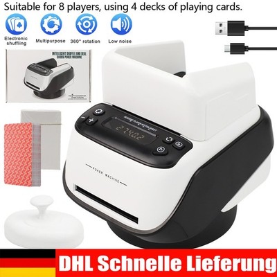 Poker Kartenausteiler Automatisch für 8 Spieler 1-4 Decks Blackjack Texas Holdem