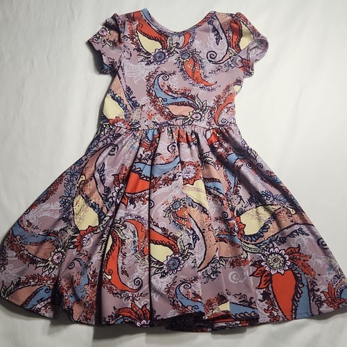 Dot Dot Smile Twirl Dress | Paisley Floral Print | Size 3/4 - Picture 8 of 8