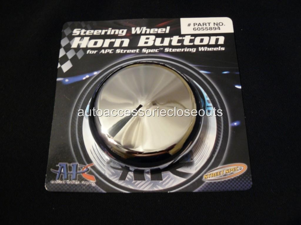 APC 6055894 GRANT 5894 CHROME STEERING WHEEL HORN BUTTON CLASSIC CHALLENGER NEW eBay