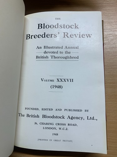 *RARO* 1948 "THE BLOODSTOCK BREEDERS REVIEW" VOL 37 LIBRO ILLUSTRATO (P7) - Picture 4 of 13