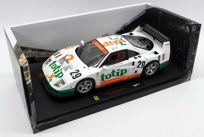Hot Wheels Ferrari F40 Competizione Lemans – 1994 # 29 totip 1/18 Modelo de coche Elite Edition by Hotwheels