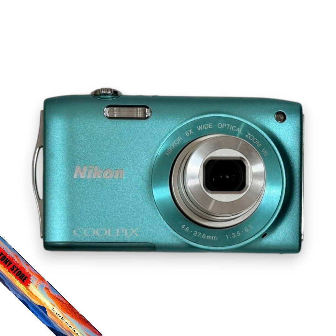 3309 Nikon COOLPIX S3300 ブルー Nikon Coolpix S3300 Digital Compact – Retro Camera Shop