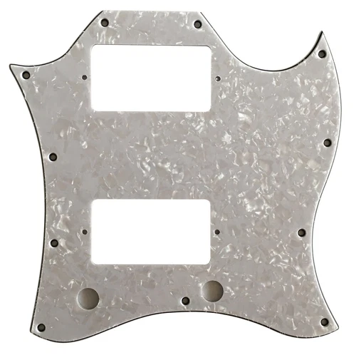 Pickguard For Gibson SG Standard Full Face Style Guitar  4-Ply-WHITE PEARL