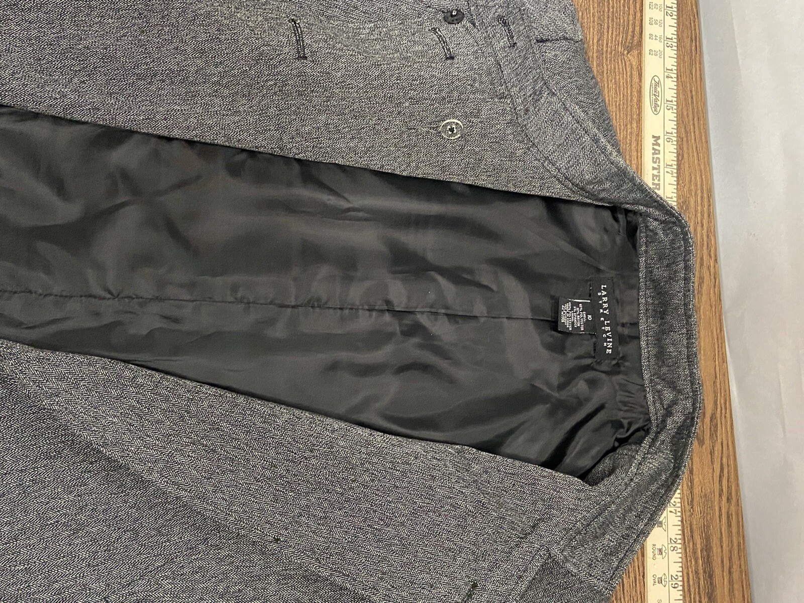 LARRY LEVINE Double Breasted Polyester Stretch Bl… - image 4