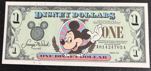 Disney Dollar Mint Mickey 1 1999 1 $ one dollars A Serie UNC F/S - Bild 1 von 12