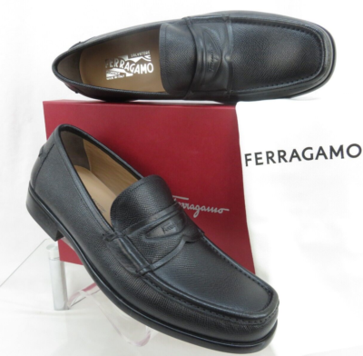 Men’s Salvatore Ferragamo Lanzarote Leather Penny Loafers US Size 7 Ferragamo Lanzarote Loafers | Authentic Flats on sale – Ask  main image 2