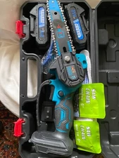 21V, 1500mAh Batteries -6-inch Portable Cordless Handheld Electric Chainsaw