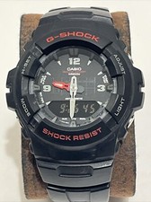 Casio Men's Watch 2327 G-shock G100 Black Resin Analog