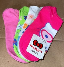 Hello Kitty AND FRIENDS HEART GLASSES 5 PACK NO SHOW SOCKS NEW