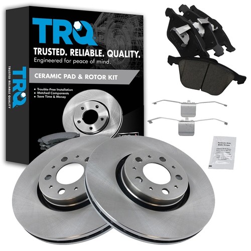 Disc+Brake+KitCeramic+Brake+Pad+and+Rotor+Kit+TRQ+BKA15924+fits+2003