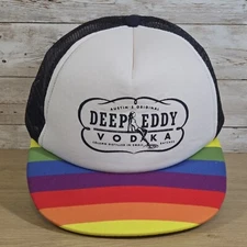 Deep Eddy Vodka Trucker Hat Rainbow Color RETRO Design Snapback Cap