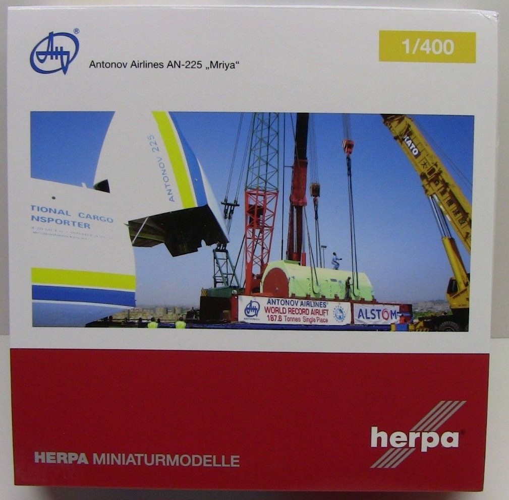 Herpa Wings Antonov AN-225 Mriya BLUE/YELLOW 1/400 HE562287