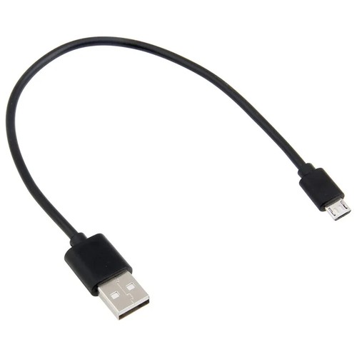 Micro USB B to USB A Cable Android Charger cord 1 foot black - Picture 2 of 2