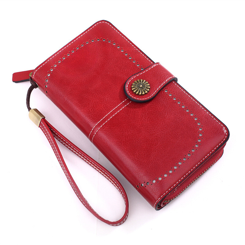 Ladies Leather Wallet Long Purse Phone Card Holder Case Clutch Large