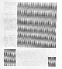 David Kasprzak Typography Art 18x24" Typeface Minimal Modern Mondrian Geometric