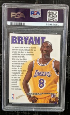 1997 Skybox Z-Force Kobe Bryant ZUPERMAN PSA 9 MINT #195 2nd