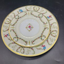 Philippe Deshoulieres Songes du XVIII set Salad plate + saucer unused Limoges