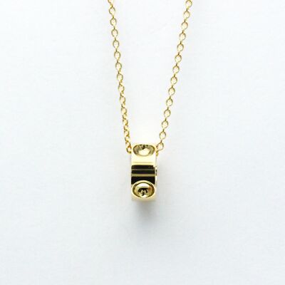 LOUIS VUITTON LV ネックレス ラインストーン ゴールド K18 ルイヴィトン M01845 ネックレス・レディ LV ラインストーン