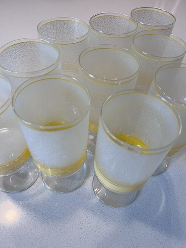 Juego De 10 Vasos Bar Vintage Mediados De Siglo Esmerilado Culver - Imagen 7 de 8