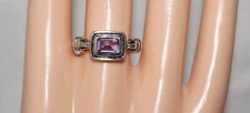 Silpada Sterling Silver "Misty Morning" Purple Amethyst Ring R1158 SZ 9.25